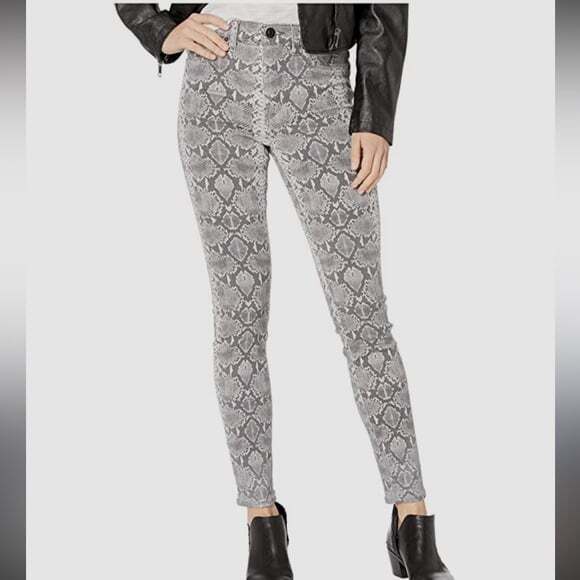 Hudson Jeans Denim - Hudson Barbara‎ Snake Print High Waist Skinny Jean NEW
